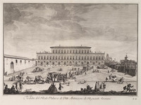 KG 00391
<br/>
Veduta: Florence met Palazzo Pitti
<br/>
<em>Müller, Johann Sebastian (1715/20-ca. 1780)</em>
